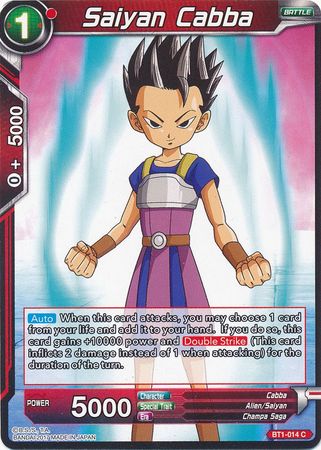 Saiyan Cabba (BT1-014) [Galactic Battle] | Odin's Place