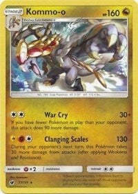 Kommo-o (77/111) (Cracked Ice Holo) (Theme Deck Exclusive) [Sun & Moon: Crimson Invasion] | Odin's Place