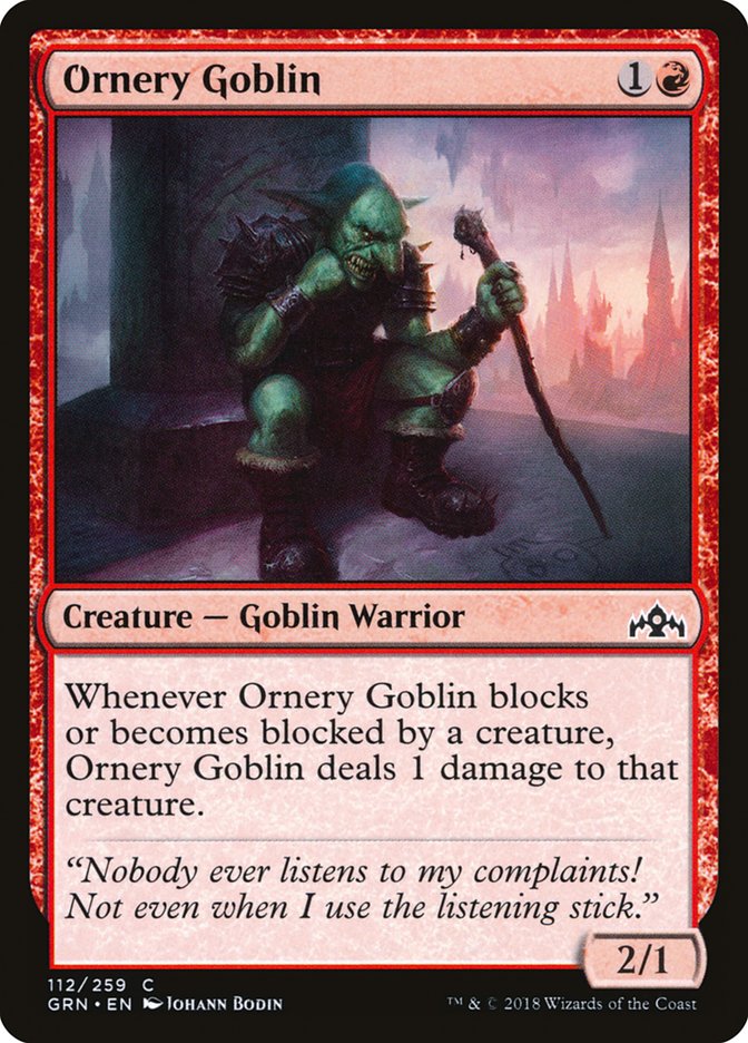 Ornery Goblin (112) [Guilds of Ravnica] | Odin's Place