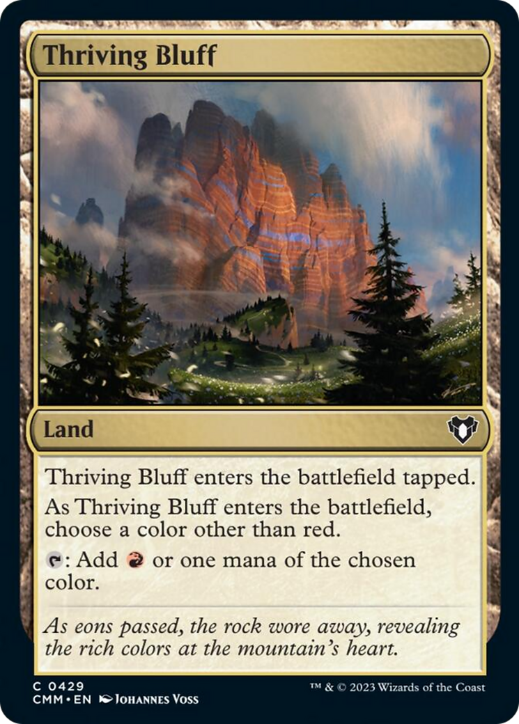 Thriving Bluff [Commander Masters] | Odin's Place