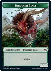 Dinosaur Beast // Human Soldier (004) Double-Sided Token [Ikoria: Lair of Behemoths Tokens] | Odin's Place