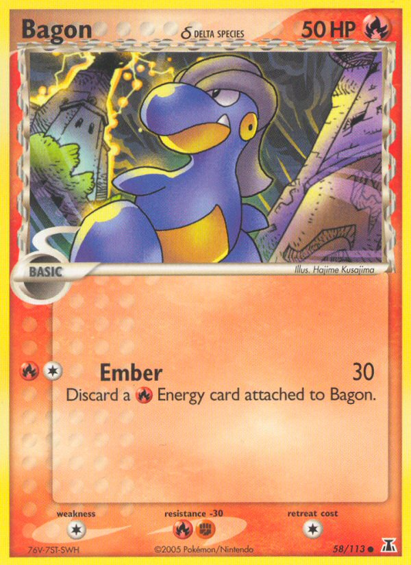 Bagon (58/113) (Delta Species) [EX: Delta Species] | Odin's Place