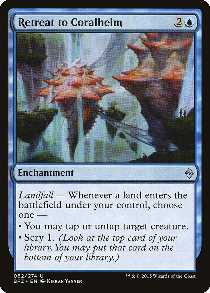 Retreat to Coralhelm (82) [Battle for Zendikar] | Odin's Place