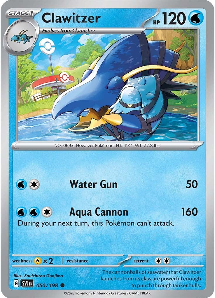 Clawitzer (050/198) [Scarlet & Violet: Base Set] | Odin's Place