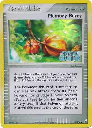 Memory Berry (80/100) (Stamped) [EX: Crystal Guardians] | Odin's Place