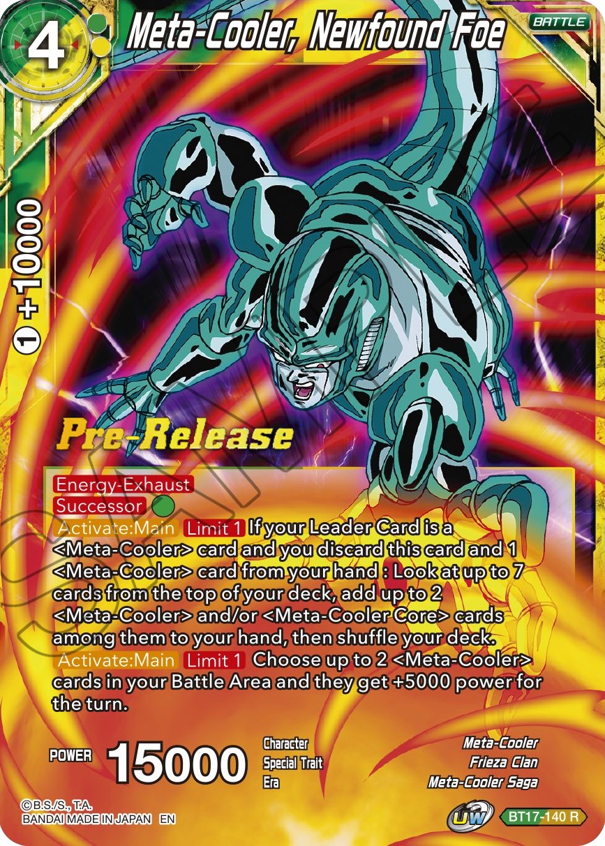 Meta-Cooler, Newfound Foe (BT17-140) [Ultimate Squad Prerelease Promos] | Odin's Place