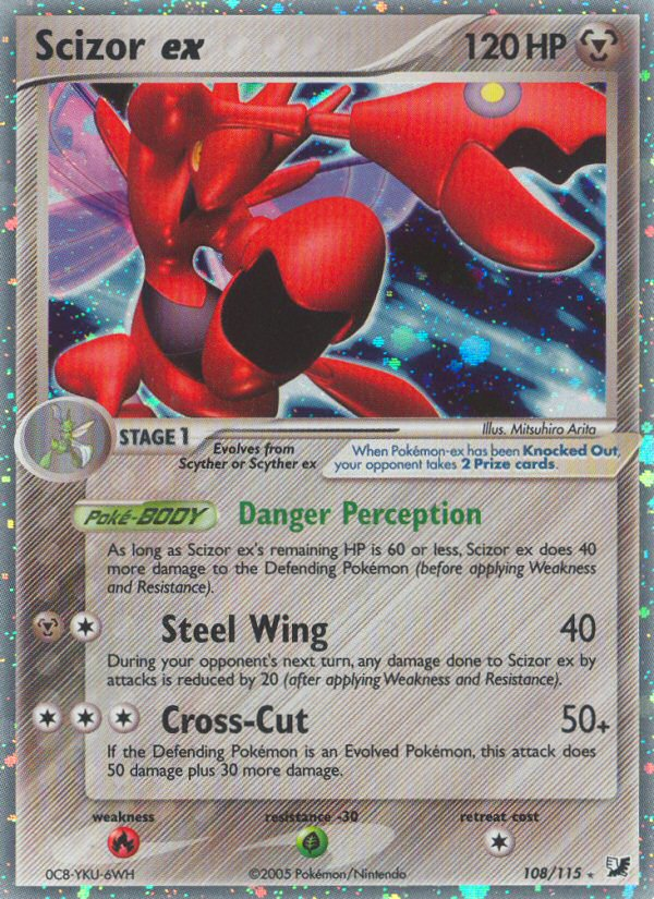 Scizor ex (108/115) [EX: Unseen Forces] | Odin's Place