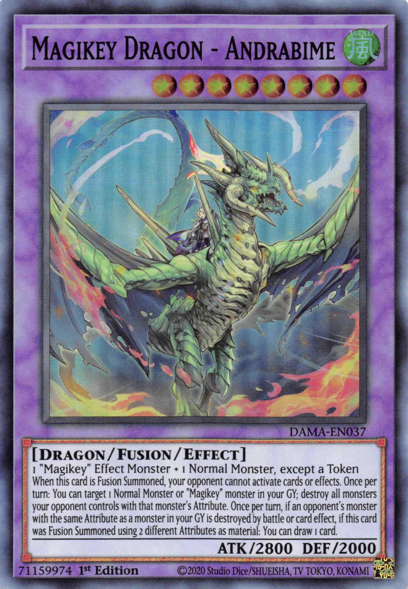 Magikey Dragon - Andrabime [DAMA-EN037] Super Rare | Odin's Place