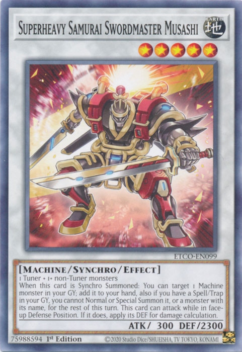 Superheavy Samurai Swordmaster Musashi [ETCO-EN099] Common | Odin's Place
