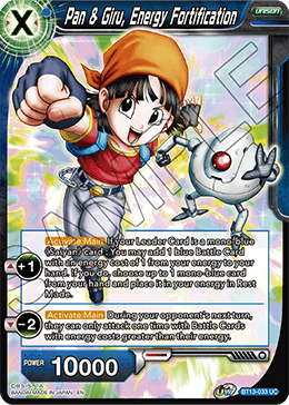 Pan & Giru, Energy Fortification (Uncommon) (BT13-033) [Supreme Rivalry] | Odin's Place