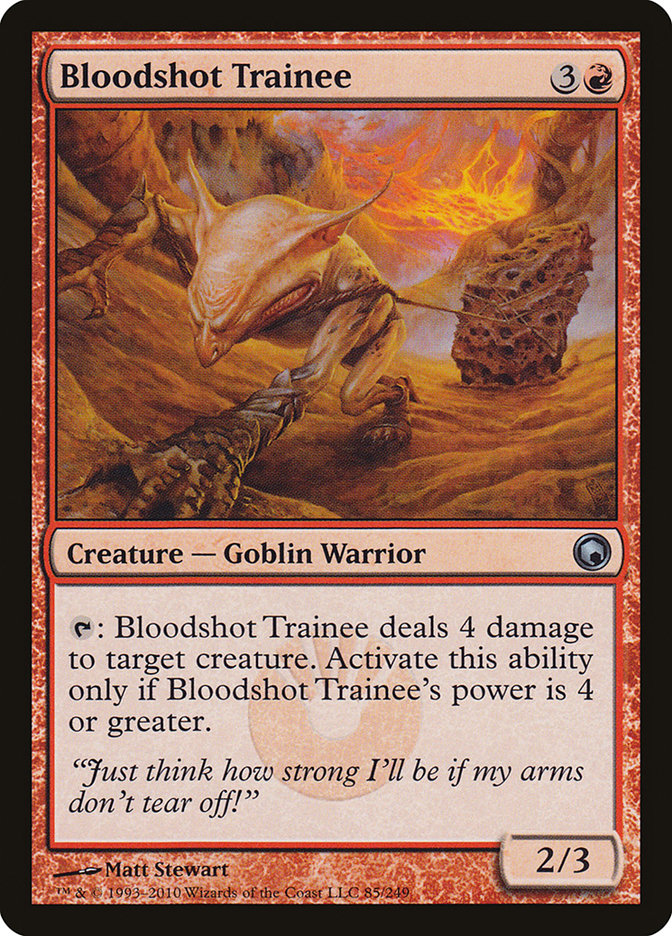 Bloodshot Trainee (85) [Scars of Mirrodin] | Odin's Place
