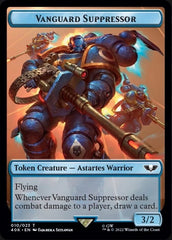 Soldier (004) // Vanguard Suppressor Double-Sided Token (Surge Foil) [Warhammer 40,000 Tokens] | Odin's Place