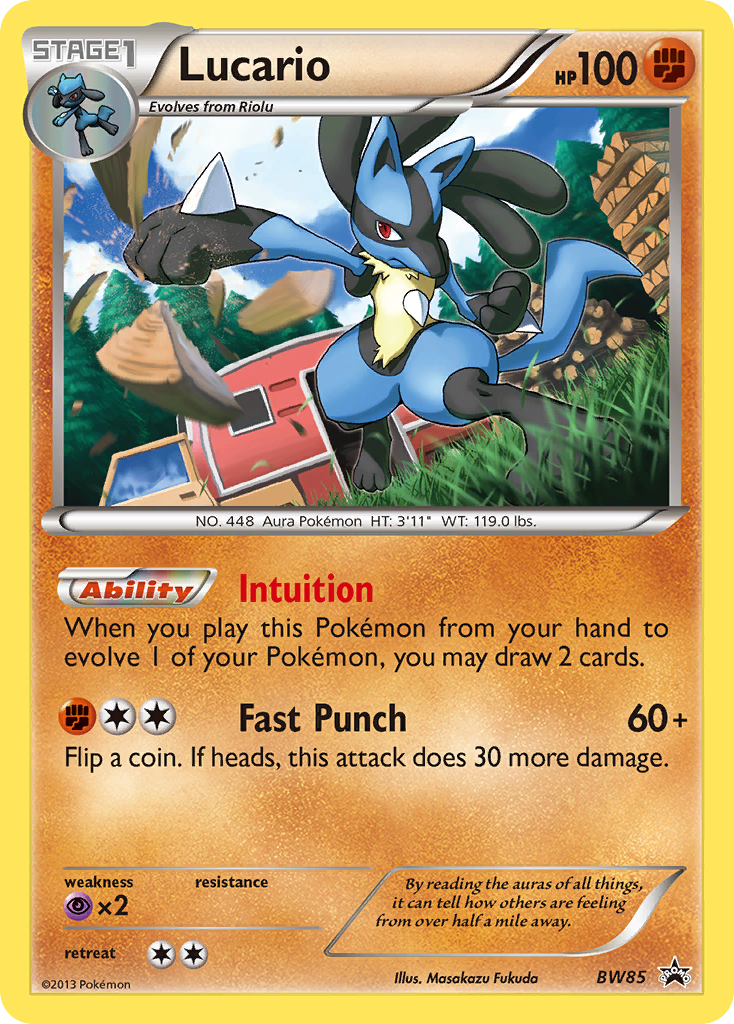 Lucario (BW85) [Black & White: Black Star Promos] | Odin's Place