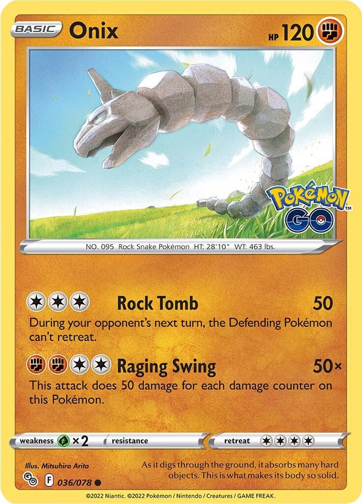Onix (036/078) [Pokémon GO] | Odin's Place