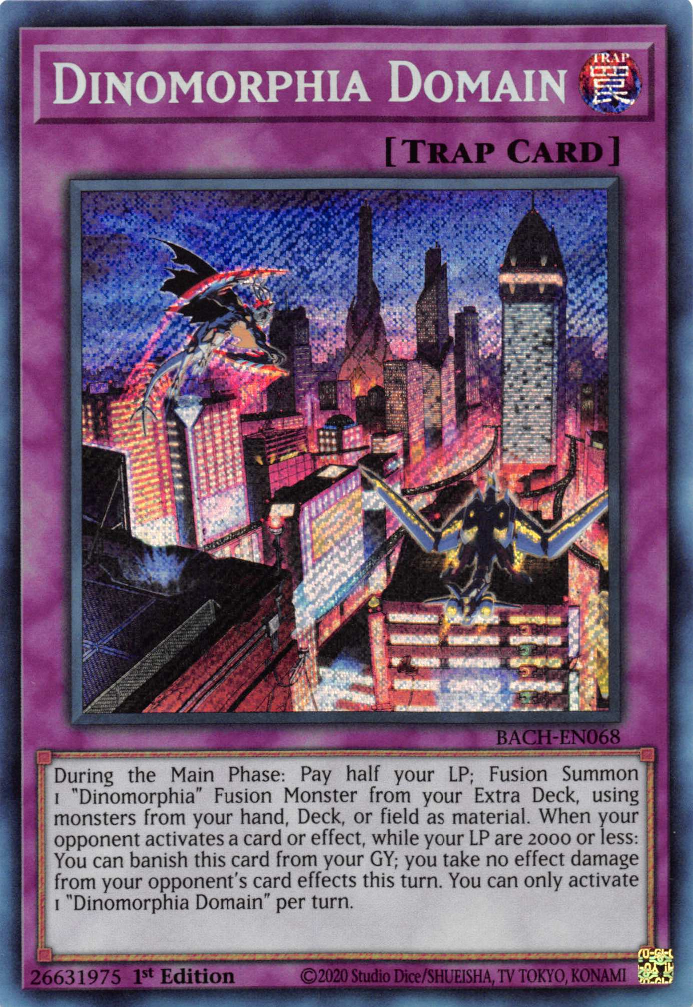 Dinomorphia Domain [BACH-EN068] Secret Rare | Odin's Place