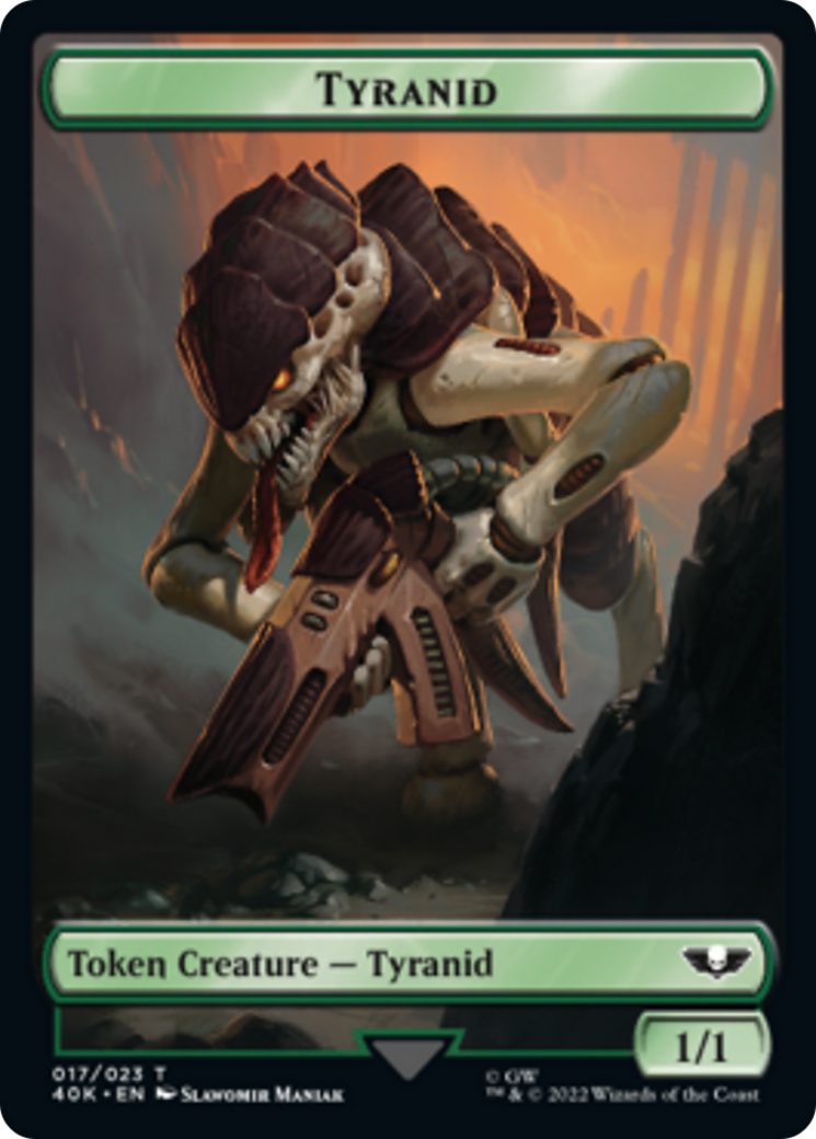 Tyranid (17) // Tyranid (18) Double-Sided Token [Warhammer 40,000 Tokens] | Odin's Place