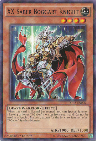 XX-Saber Boggart Knight [SP15-EN006] Shatterfoil Rare | Odin's Place