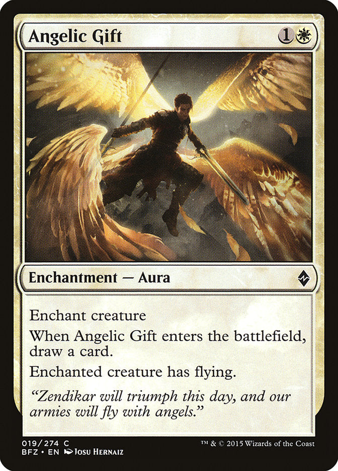 Angelic Gift (19) [Battle for Zendikar] | Odin's Place