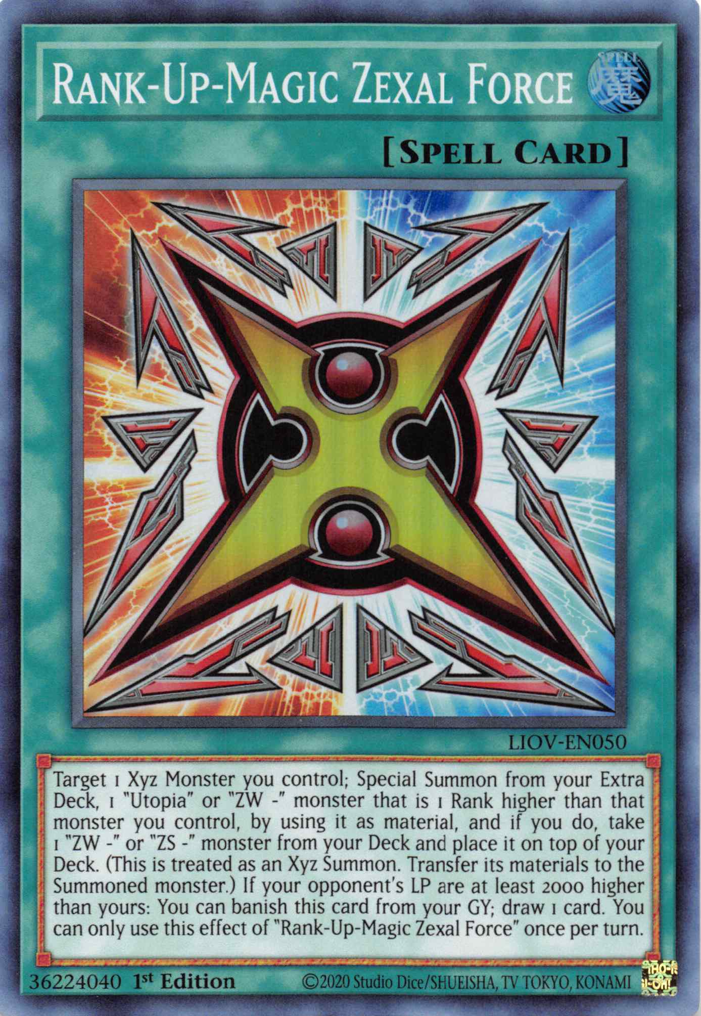 Rank-Up-Magic Zexal Force [LIOV-EN050] Super Rare | Odin's Place