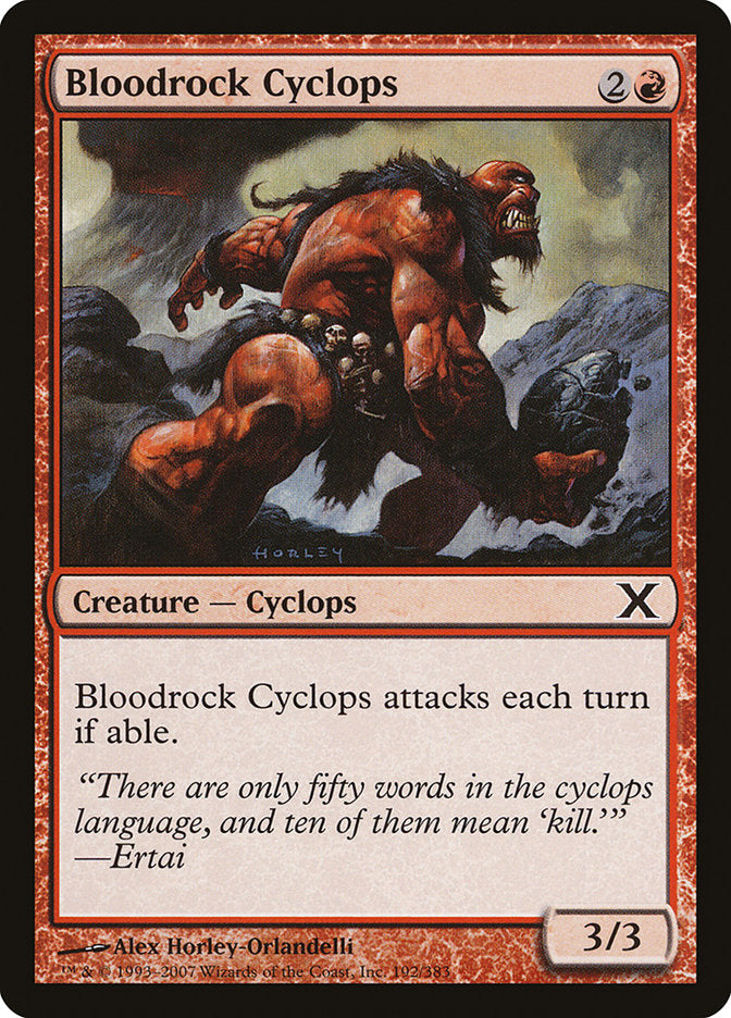 Bloodrock Cyclops (192) [Tenth Edition] | Odin's Place