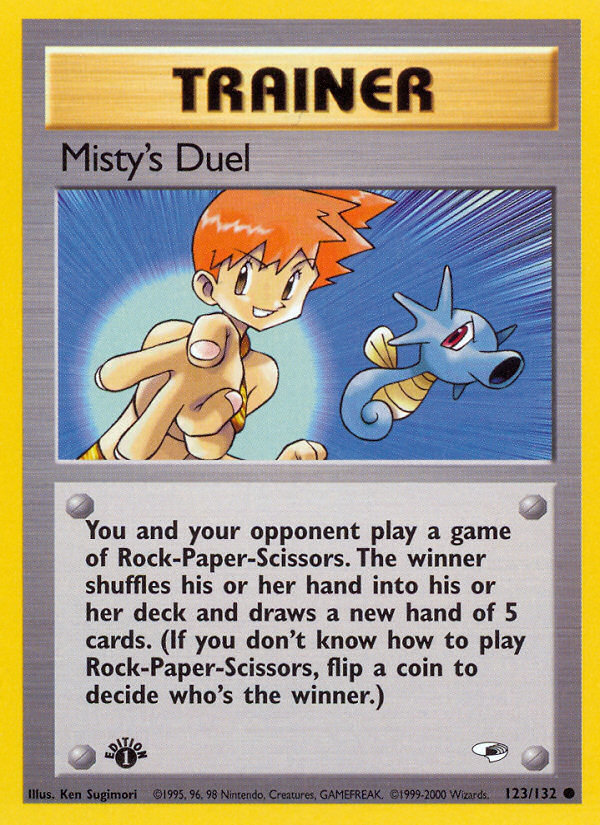 Misty's Duel (123/132) [Gym Heroes 1st Edition] | Odin's Place