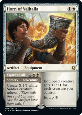 Horn of Valhalla // Ysgard's Call [Commander Legends: Battle for Baldur's Gate] | Odin's Place