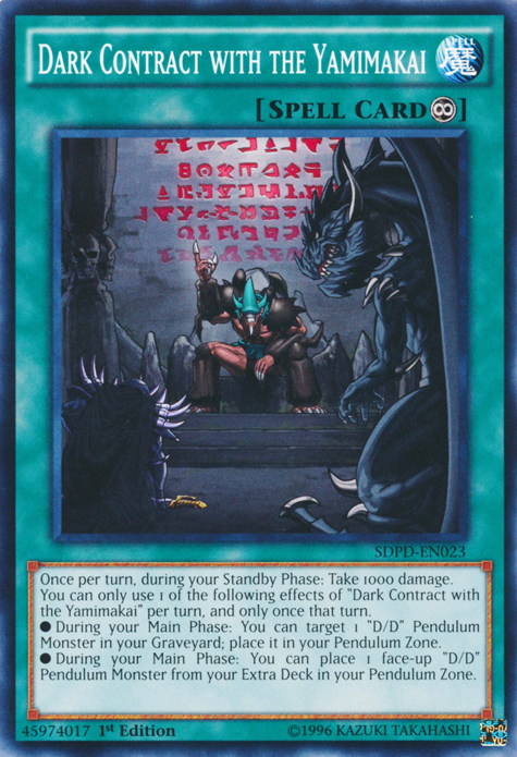 Dark Contract with the Yamimakai [SDPD-EN023] Common | Odin's Place