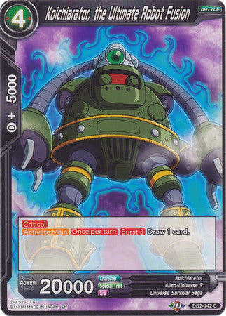 Koichiarator, the Ultimate Robot Fusion (DB2-142) [Divine Multiverse] | Odin's Place