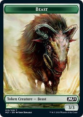 Beast // Cat (020) Double-Sided Token [Core Set 2021 Tokens] | Odin's Place