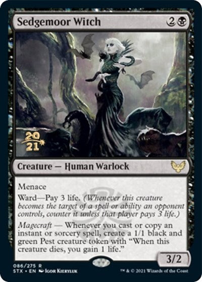 Sedgemoor Witch [Strixhaven: School of Mages Prerelease Promos] | Odin's Place