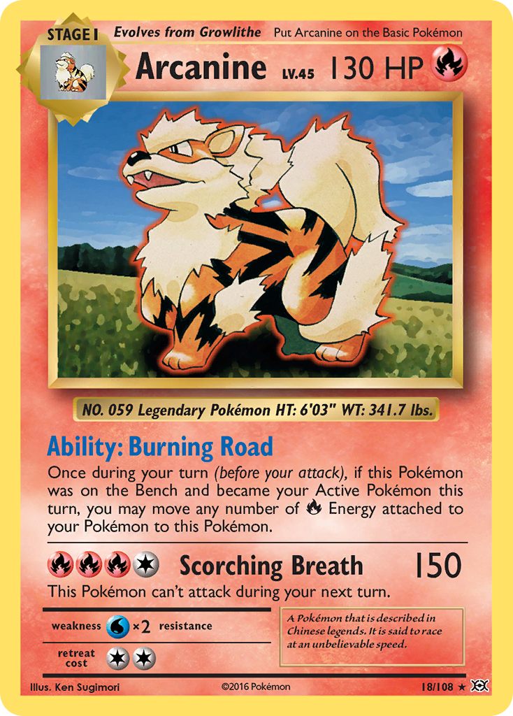 Arcanine (18/108) [XY: Evolutions] | Odin's Place
