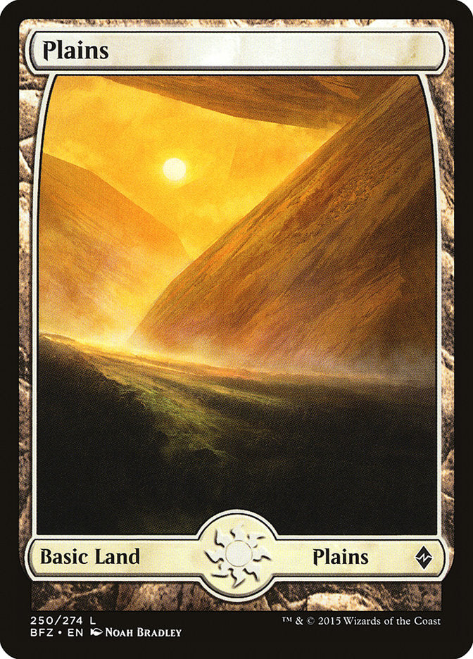 Plains (250) (Full Art) [Battle for Zendikar] | Odin's Place