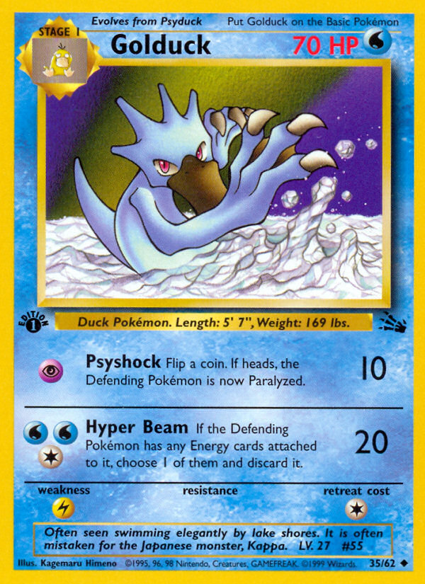 Golduck (35/62) [Fossil 1st Edition] | Odin's Place