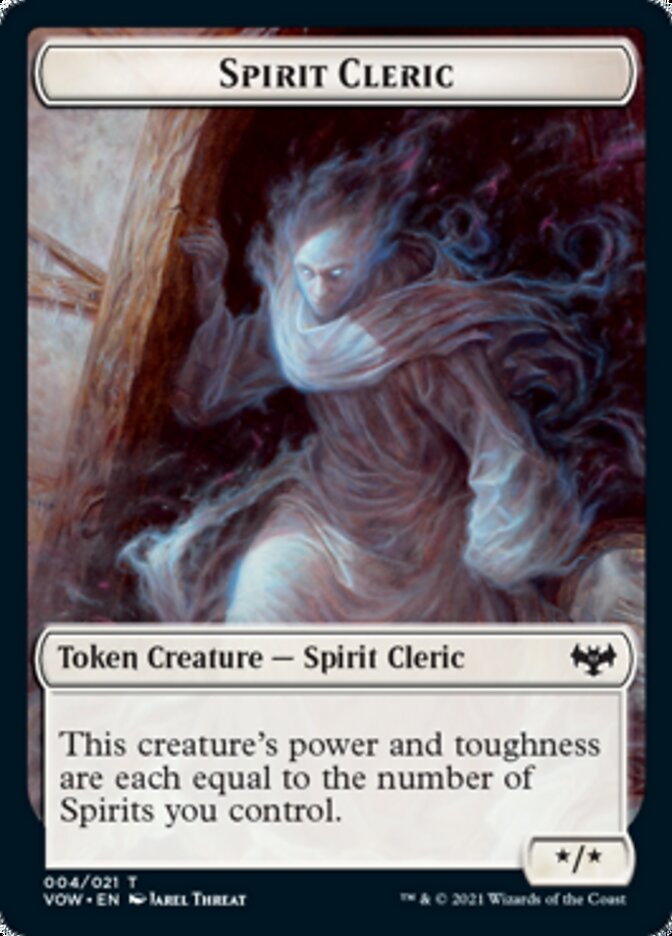 Spirit Cleric Token [Innistrad: Crimson Vow Tokens] | Odin's Place