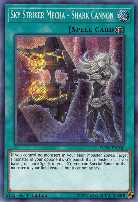 Sky Striker Mecha - Shark Cannon [DASA-EN036] Secret Rare | Odin's Place