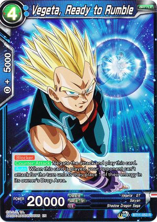 Vegeta, Ready to Rumble (BT11-053) [Vermilion Bloodline 2nd Edition] | Odin's Place