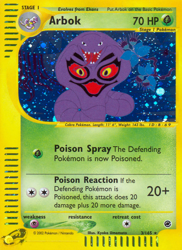 Arbok (3/165) [Expedition: Base Set] | Odin's Place