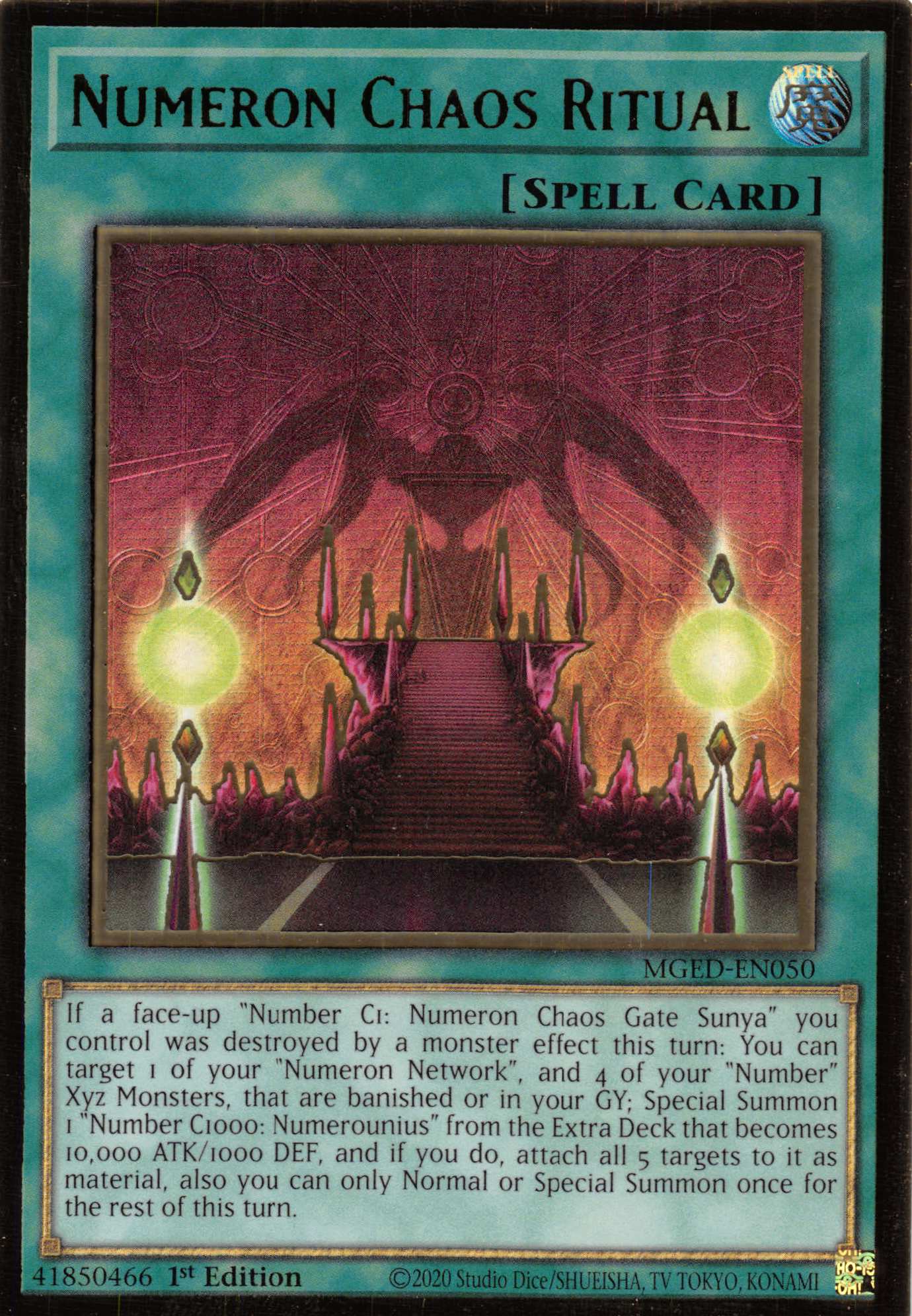 Numeron Chaos Ritual [MGED-EN050] Gold Rare | Odin's Place