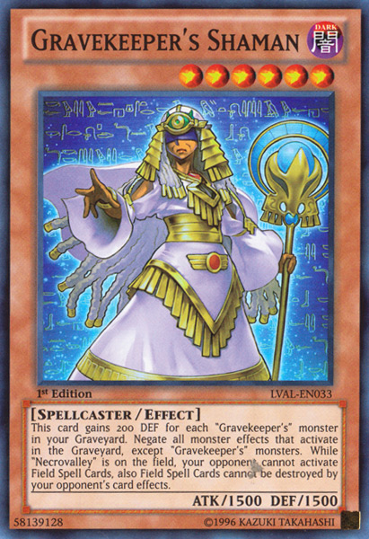Gravekeeper's Shaman [LVAL-EN033] Super Rare | Odin's Place