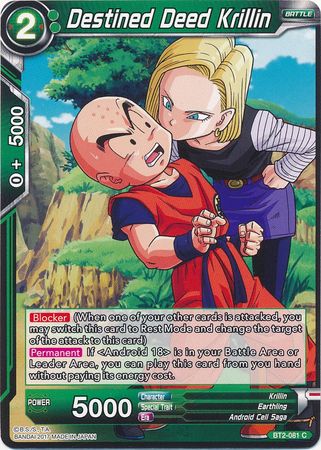 Destined Deed Krillin (BT2-081) [Union Force] | Odin's Place