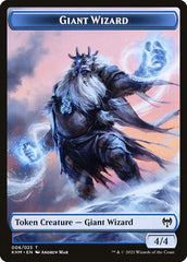 Elf Warrior // Giant Wizard Double-Sided Token [Kaldheim Tokens] | Odin's Place