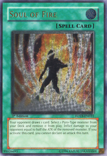 Soul of Fire [FOTB-EN031] Ultimate Rare | Odin's Place