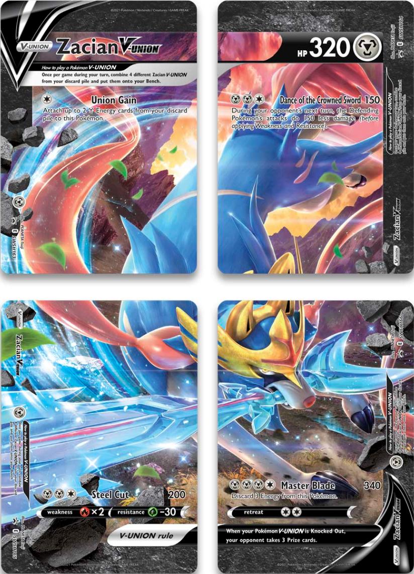 Zacian V-Union (Set of 4) [Sword & Shield: Black Star Promos] | Odin's Place