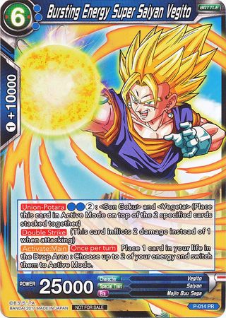 Bursting Energy Super Saiyan Vegito (Foil) (P-014) [Promotion Cards] | Odin's Place