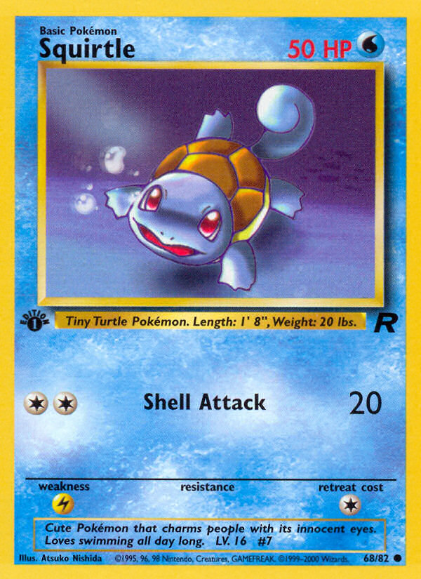 Squirtle (68/82) [Team Rocket 1st Edition] | Odin's Place