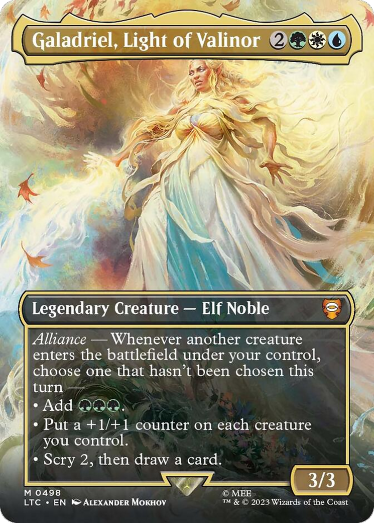 Galadriel, Light of Valinor (Borderless) [The Lord of the Rings: Tales of Middle-Earth Commander] | Odin's Place
