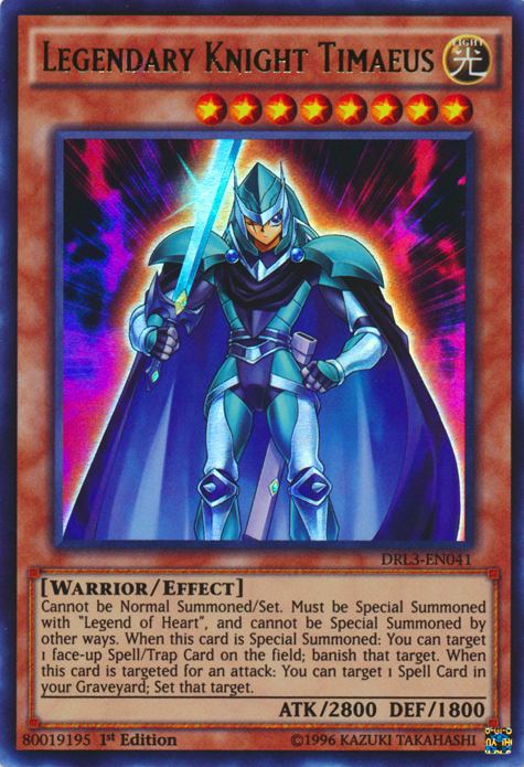 Legendary Knight Timaeus [DRL3-EN041] Ultra Rare | Odin's Place