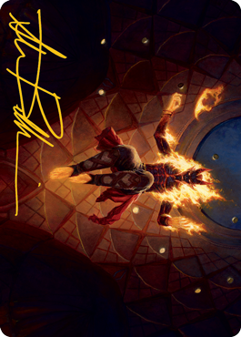 Yusri, Fortune's Flame Art Card (Gold-Stamped Signature) [Modern Horizons 2 Art Series] | Odin's Place