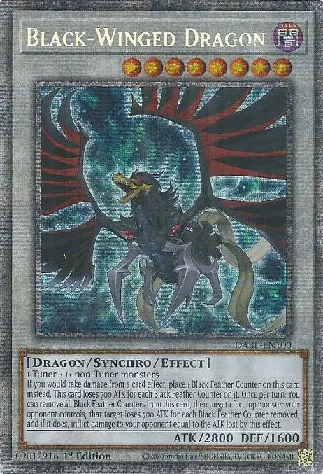 Black-Winged Dragon [DABL-EN100] Starlight Rare | Odin's Place
