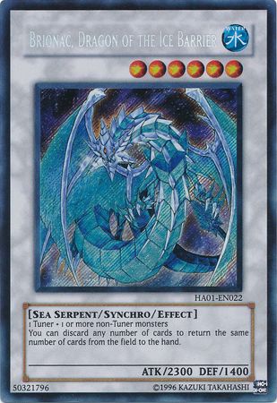 Brionac, Dragon of the Ice Barrier [HA01-EN022] Secret Rare | Odin's Place
